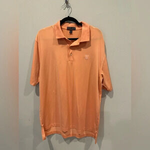 Peter Millar‎ Summer Comfort orange short sleeve polo shirt. Large. No Stains